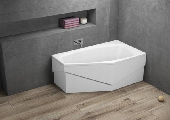 Wanna asymetryczna 140x80 prawa MARIKA