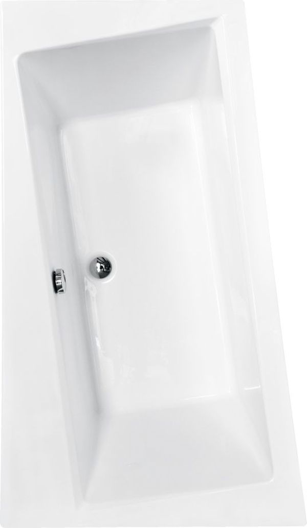 Μπανιέρα Besco γωνιακή ασύμμετρη δεξιά 160 x (WAI-160-NP)