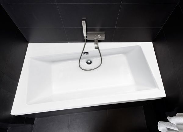 Μπανιέρα Besco γωνιακή ασύμμετρη δεξιά 160 x (WAI-160-NP)