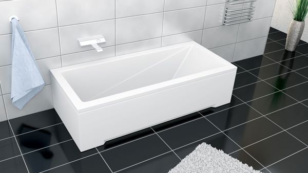 Besco Modern Μπανιέρα ορθογώνια 140 x 70cm (WAM-140-MO)