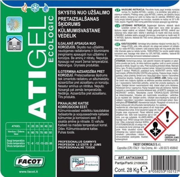 Warta ΑΝΤΙΨΥΚΤΙΚΟ ΥΓΡΟ FACOT ANTIK028KE