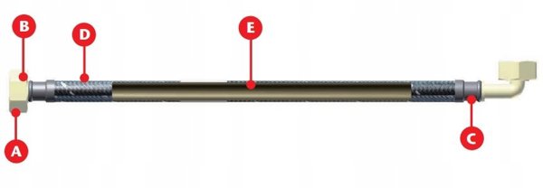 WASHING MACHINE CONNECTION HOSE 500CM