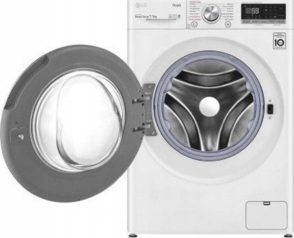 LG F2DV5S7S1E Πλυντήριο-Στεγνωτήριο Ρούχων 8.5kg/5kg, 1200 Στροφές, AI DD, Inverter Direct Drive, Ασημί