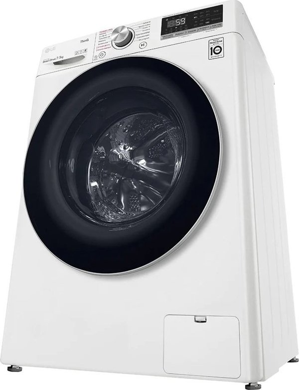 LG F2DV5S7S1E Πλυντήριο-Στεγνωτήριο Ρούχων 8.5kg/5kg, 1200 Στροφές, AI DD, Inverter Direct Drive, Ασημί