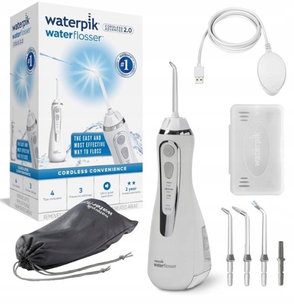 Waterpik WP-580 Cordless Advanced 2.0 Mundskyller Hvid