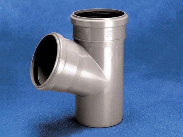 Wavin Τρίοδικό Σύνδεσμο Σαλονιού HT 110x110x110mm 67° Γκρι