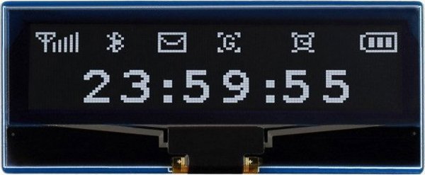 Waveshare Οθόνη OLED 2.23'' 128x32px SPI/I2C Ασπρόμαυρη για Raspberry Pi Pico - Waveshare 19750