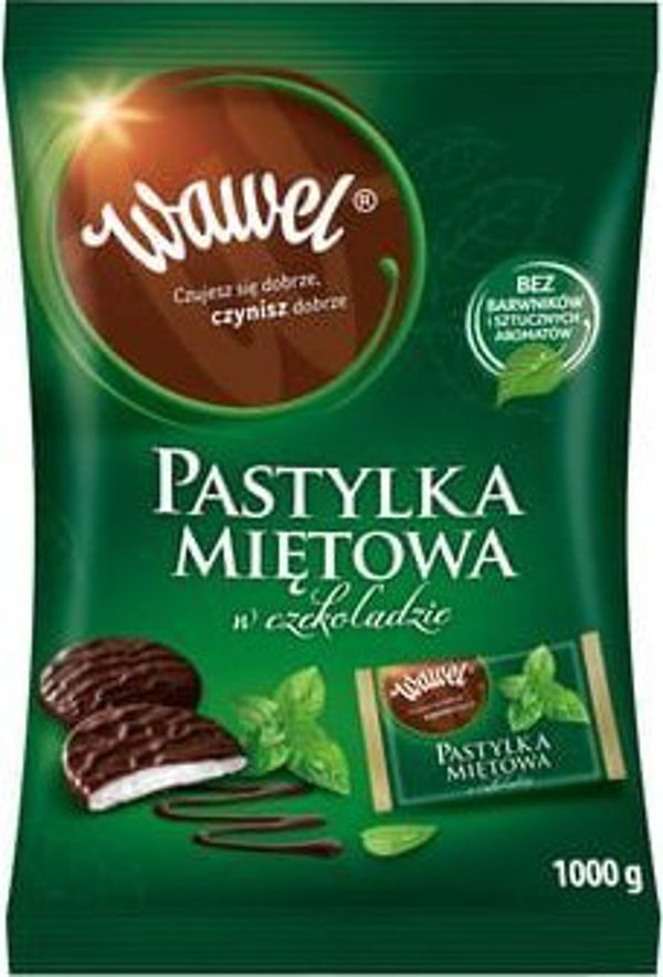 Wawel Pastylka μέντας σε σοκολάτα 1kg