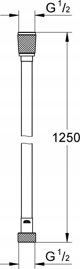 Σπιράλ Ντους Grohe Silverflex 1,25m Hard Graphite 28362A01