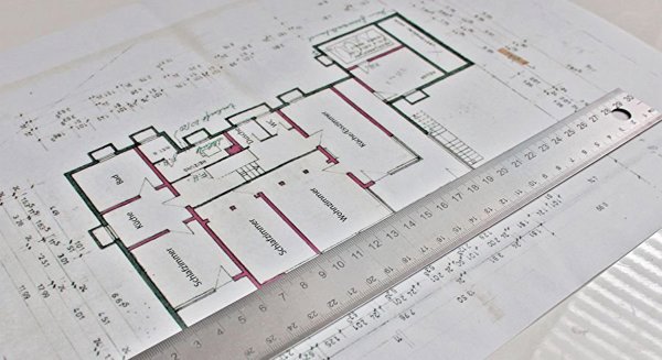 Wedo WEDO Stahllineal mit Korkrücken 30 cm / Schneidelineal