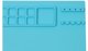 Wedo 79 504010, Silicone, Blue, 1 pc(s), 500 mm, 400 mm