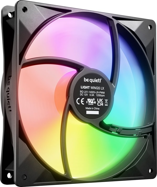 Ανεμιστήρας be quiet! Light Wings LX 140mm PWM (BL126) - 140x140x25mm, 12V