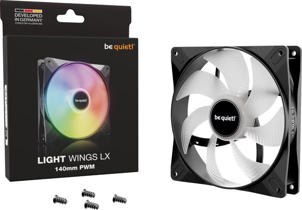 Ανεμιστήρας be quiet! Light Wings LX 140mm PWM (BL126) - 140x140x25mm, 12V