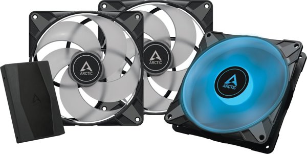 Arctic P14 PWM PST RGB 0dB Ανεμιστήρες Υπολογιστή 140mm (3-pack) με Hub - ACFAN00256A