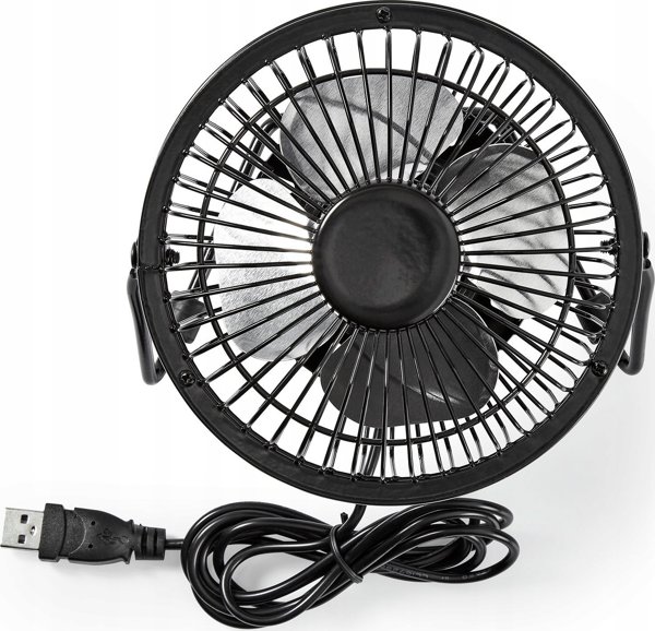 Nedis FNDK1BK10 Ανεμιστήρας Επιτραπέζιος 25cm, Μαύρος