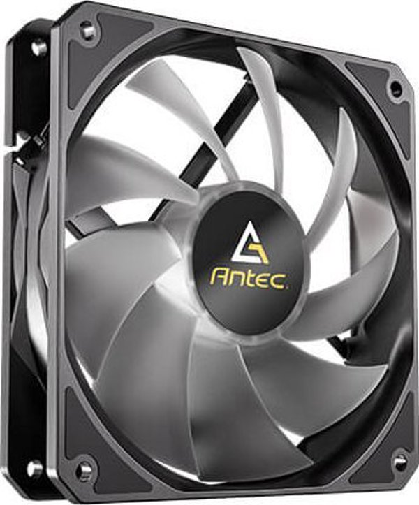 Antec P12 PWM ARGB Ανεμιστήρας Κουτιού Υπολογιστή 120mm Μαύρο (Σετ 3 Τεμαχίων)