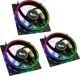Cryorig Crona S 120 ARGB Ανεμιστήρες PC 120mm 3-Pack (CR-XRS3) με PWM Speed Control
