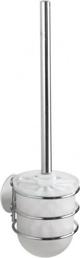 Wenko βάση για βούρτσα WC Turbo-Loc 10 x 37,5 cm, ατσάλι ασημί
