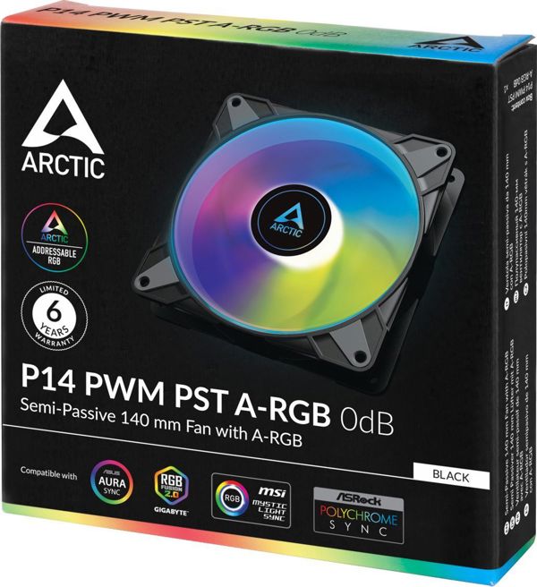 Wentylator Arctic P14 PWM PST A-RGB 0dB (ACFAN00239A) [outlet]