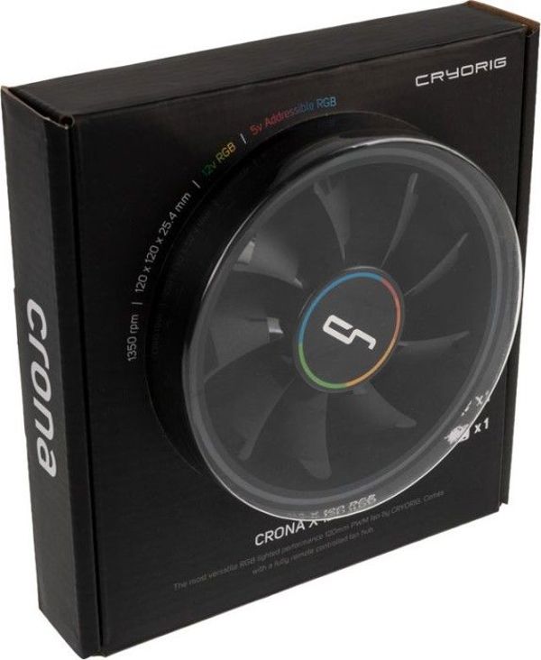 Ανεμιστήρας Cryorig Crona S 120 ARGB, 120mm, PWM, 12V