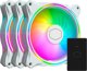 Cooler Master MasterFan MF120 Halo 3-Pack White Edition Ανεμιστήρας PC με Addressable RGB Φωτισμό (MFL-B2DW-183PA-R1)