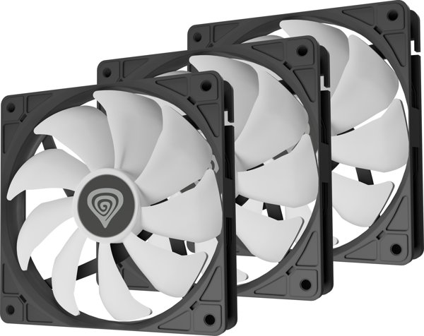 Genesis Ανεμιστήρας PC Oxal 120 ARGB Μαύρο 3-Pack (NGF-2265)