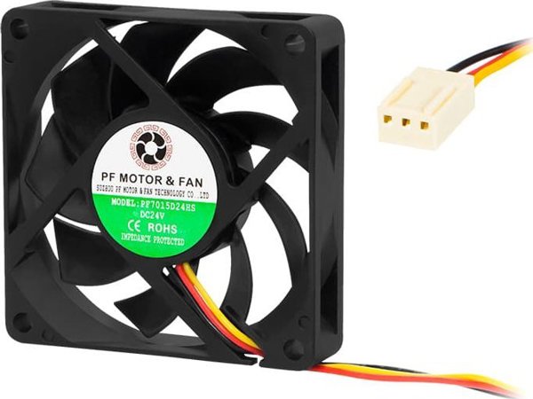 Ανεμιστήρας Blow 70x15mm 24V με ολισθητικό τύπο