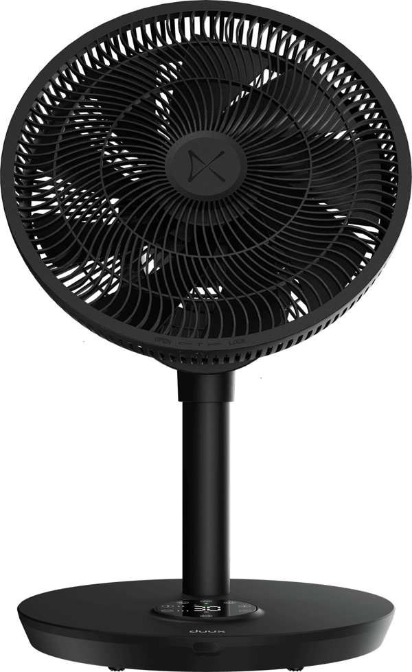 Wentylator Duux Duux Fan | Whisper Flex 2 | Stand Fan | Black | Diameter 34 cm | Number of speeds 30 | Oscillation | 2-21.5 W | Yes