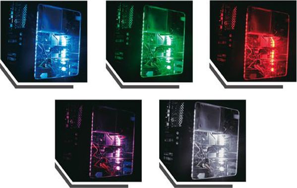 LC-Power Ανεμιστήρες PC 120mm RGB 2-Pack με LED Strip, Controller & Τηλεχειριστήριο (LC-CF-RGB-COMBO)