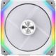 Lian Li UNI FAN SL140 Ανεμιστήρας PC 140mm PWM, 2-pack με Hub, Λευκό (UF-SL140-2W)