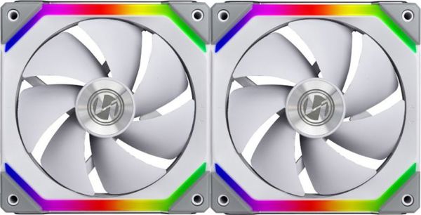 Lian Li UNI FAN SL140 Ανεμιστήρας PC 140mm PWM, 2-pack με Hub, Λευκό (UF-SL140-2W)