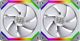 Lian Li UNI FAN SL140 Ανεμιστήρας PC 140mm PWM, 2-pack με Hub, Λευκό (UF-SL140-2W)