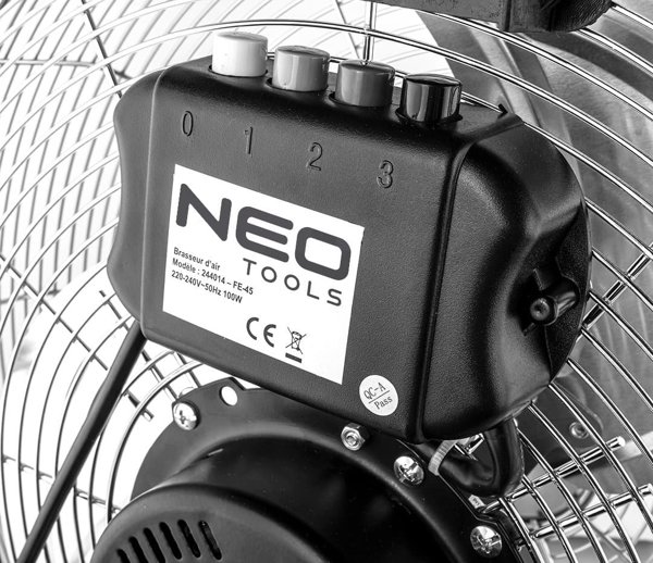 Ανεμιστήρας Neo Ανεμιστήρας δαπέδου 100W, διάμετρος 45 cm, 3 ταχύτητες ροής αέρα