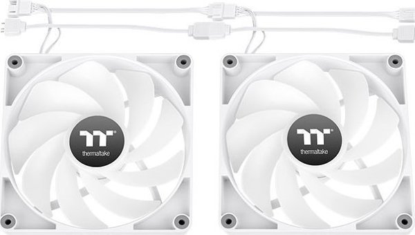 Wentylator Thermaltake CT140 Reverse ARGB Sync Snow 2-pack (CL-F176-PL14SW-A)