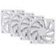Wentylator Hyte HYTE FA12 Wentylator 4er Pack - 120mm Snow White