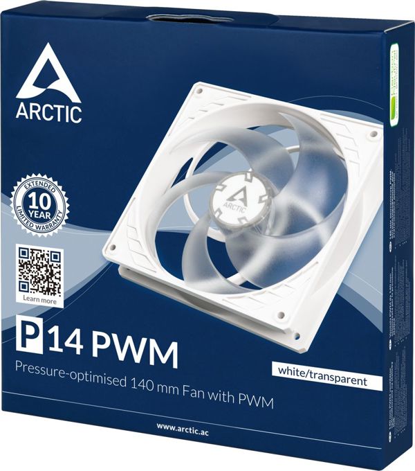 Arctic P14 PWM Ανεμιστήρας Υπολογιστή 140mm, Διαφανής (ACFAN00223A)