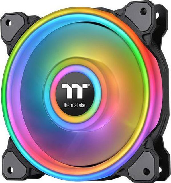Thermaltake Riing Quad 12 RGB Ανεμιστήρας PC 120mm - Μαύρο (CL-F088-PL12SW-C)