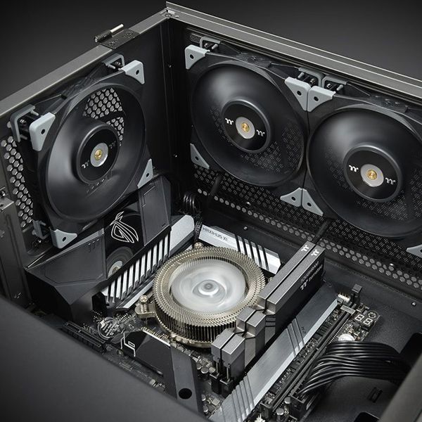 Thermaltake ToughFan 14 Ανεμιστήρας Υπολογιστή 140mm PWM Υψηλής Στατικής Πίεσης (CL-F118-PL14BL-A)