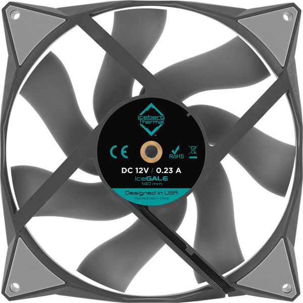 Wentylator Iceberg IceGALE 140 mm Szary (ICEGALE14-B0A)