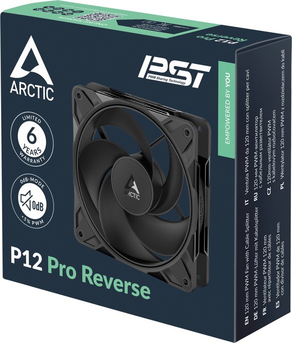 Wentylator Arctic P12 Pro Reverse 3-pack (ACFAN00332A)