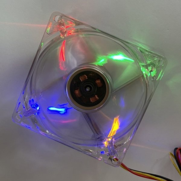 EuroCase Wentylator 80mm RGB 12V/0,15A (3-pin)