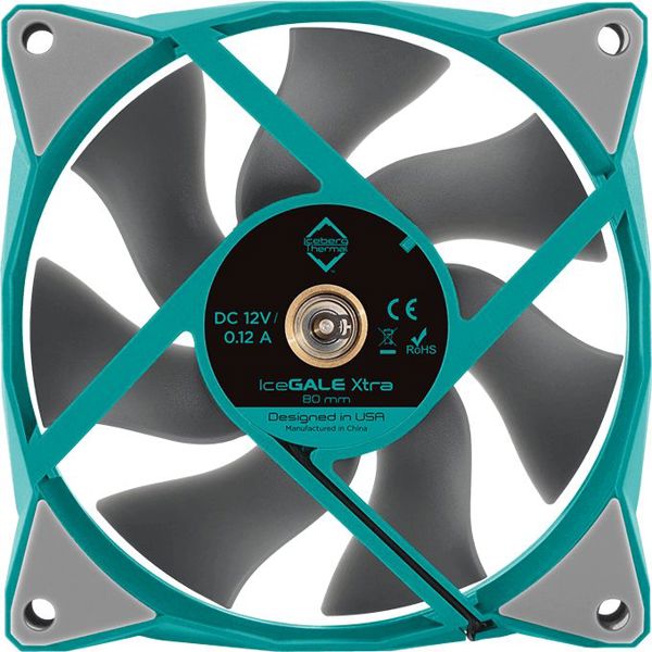 Wentylator Iceberg IceGALE Xtra 80 mm Turkusowy (ICEGALE08D-A0A)