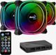 Wentylator Aerocool Astro 12 Pro 3-pack + HUB + Pilot (ACF3-AT10217.02)