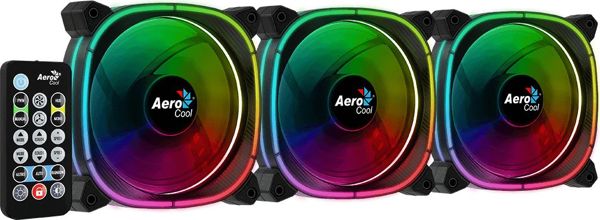 Wentylator Aerocool Astro 12 Pro 3-pack + HUB + Pilot (ACF3-AT10217.02)