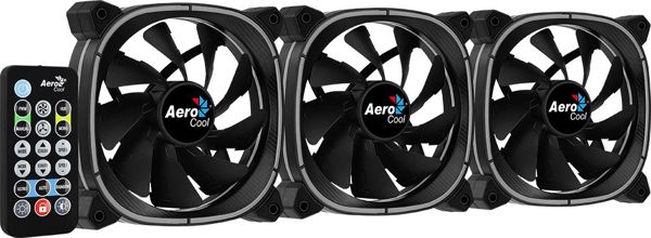 Wentylator Aerocool Astro 12 Pro 3-pack + HUB + Pilot (ACF3-AT10217.02)
