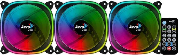 Wentylator Aerocool Astro 12 Pro 3-pack + HUB + Pilot (ACF3-AT10217.02)