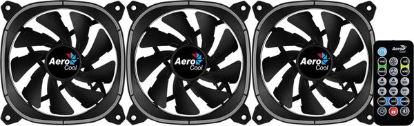 Wentylator Aerocool Astro 12 Pro 3-pack + HUB + Pilot (ACF3-AT10217.02)