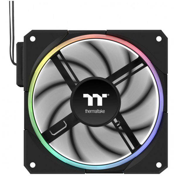 Thermaltake TS120 EX RGB Ανεμιστήρας PC 120mm Black 3-Pack