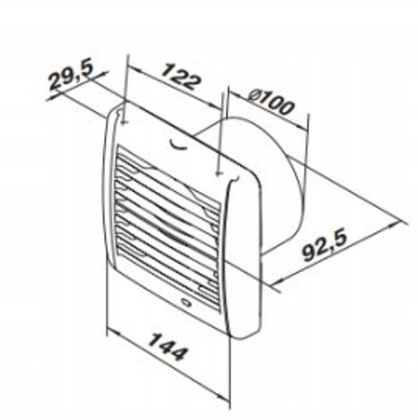 Wentylator osiowy D100SR