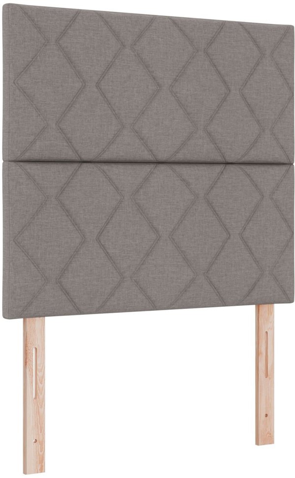 vidaXL κεφαλάρι με διαμάντια σε καφέ Taupe, 100 cm και 200 cm